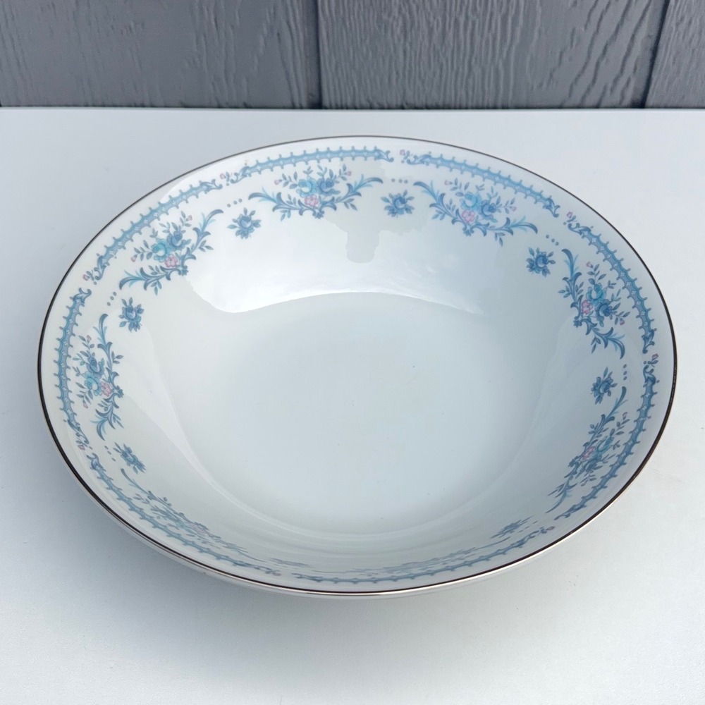 Ekco International Exquisite Fine China Winsford Bowl Blue Floral Japan 9 Inch